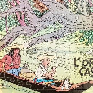 Rare Tintin Puzzle + Poster: L’Oreille Casse 117 Pieces Broken Ear Andros Herge