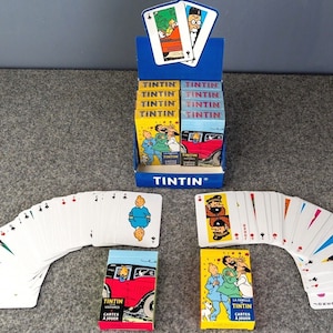 Juegos de naipes Moulinsart: Atlas Set/Familia/Cars de Tintín COMPRAR INDIVIDUALMENTE