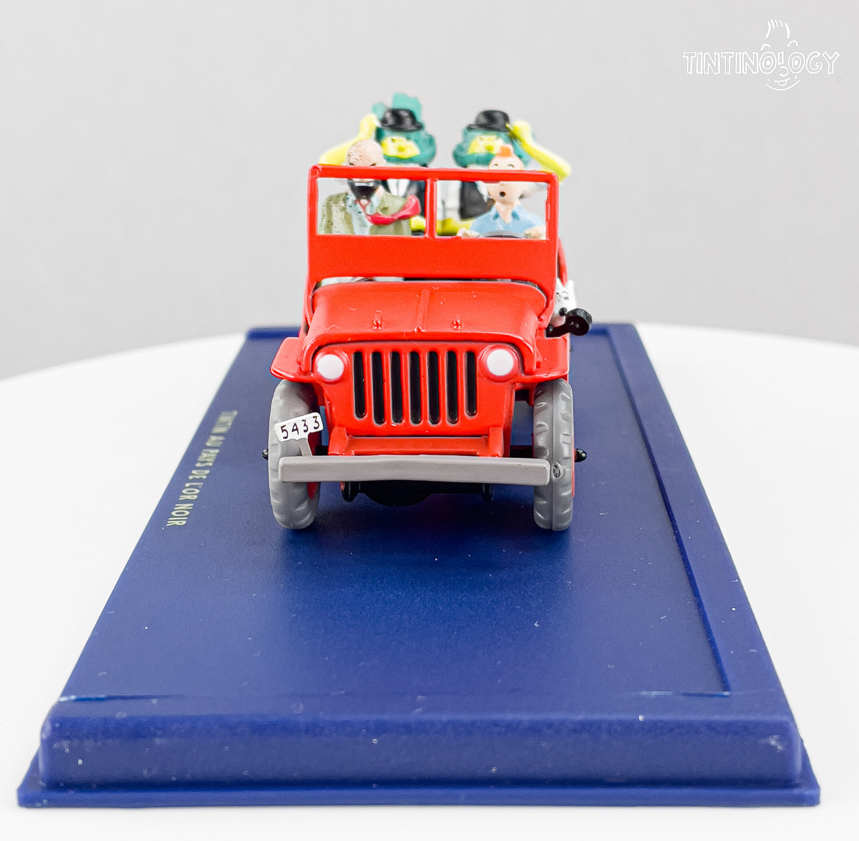 ATLAS TINTIN CAR # 44 Willys Jeep - Land of Black Gold Herge