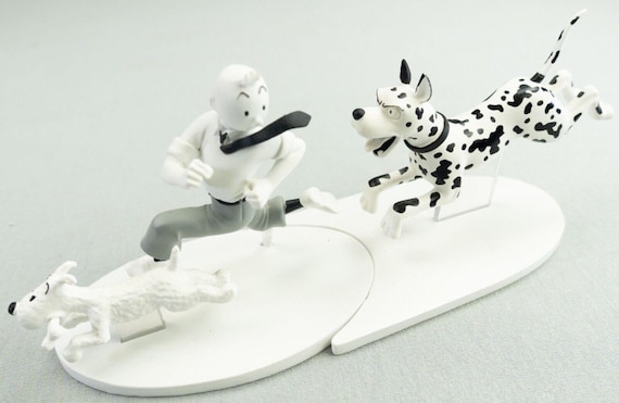 Lot De Figurines Tintin Bully 1975, 1ère Version Sans Pixi, Bon état