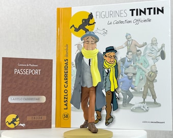 Tintin Figurine Officielle # 58 Laszlo Carriedas: Flight 714 model ML resin Figure