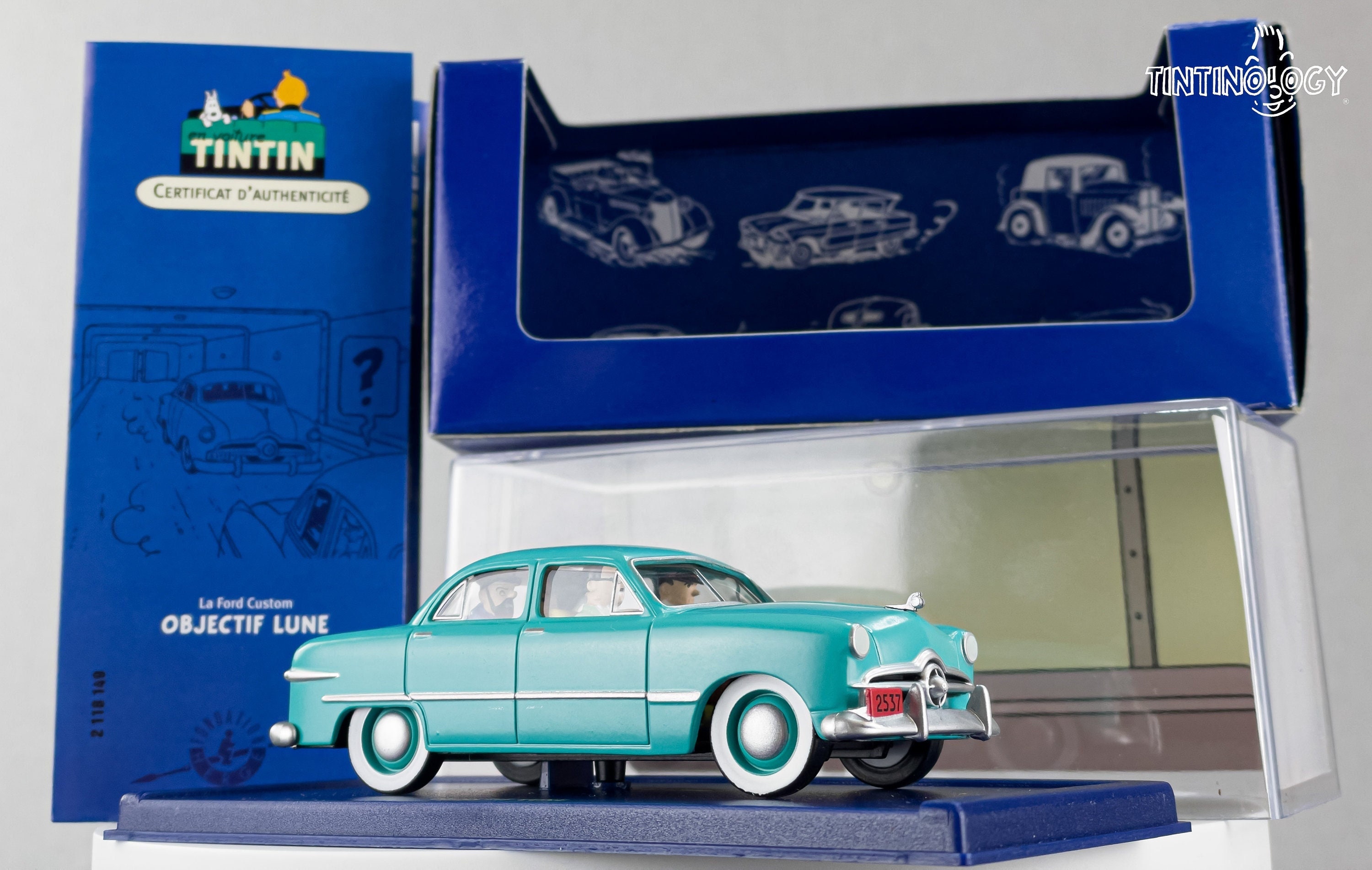 Hergé 1/43 - Voiture Tintin 49 - La Ford turquoise (Gebraucht) in St