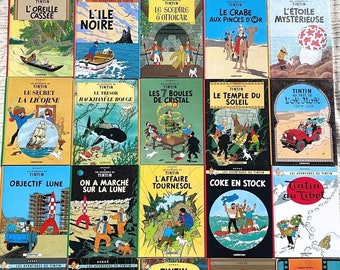 Casterman Hardback French Tintin Books 1 to 7 1990/2000's BUY INDIVIDUALLY by Herge