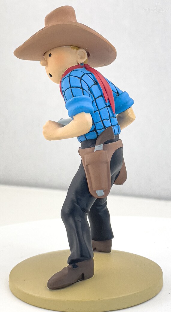 Tintin Cowboy Figur 11,5cm - Limited Edition Sammlerstück Von Moulinsart