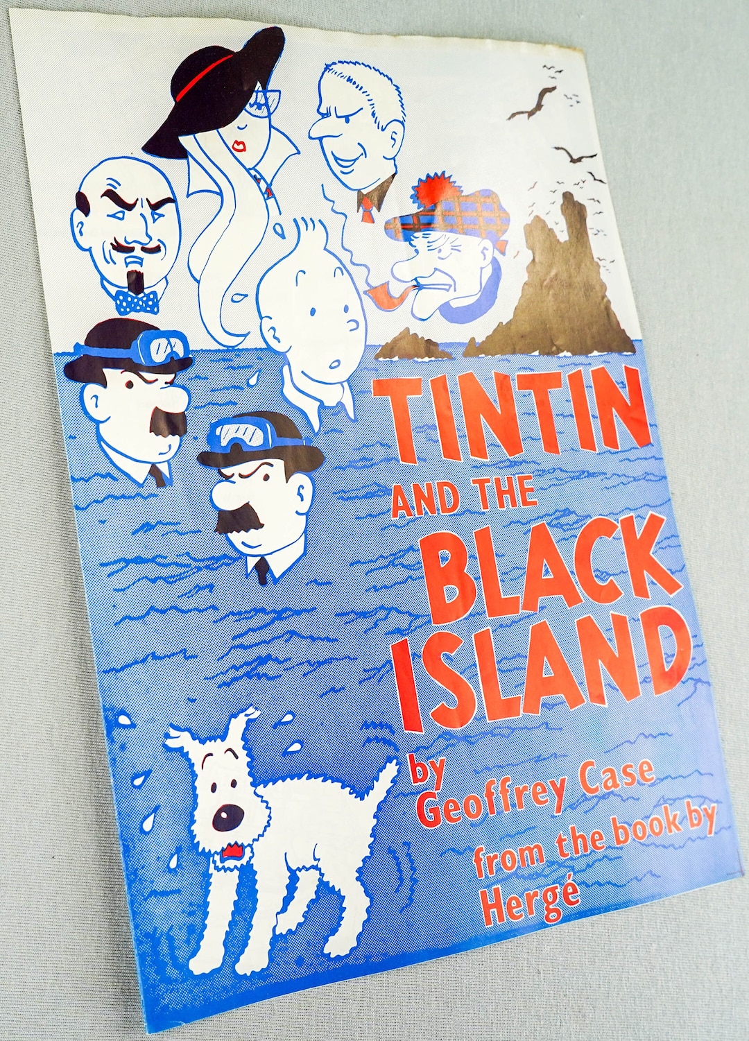 X Rare Tintin the Black Island Unicorn Theatre Programme 1980 London