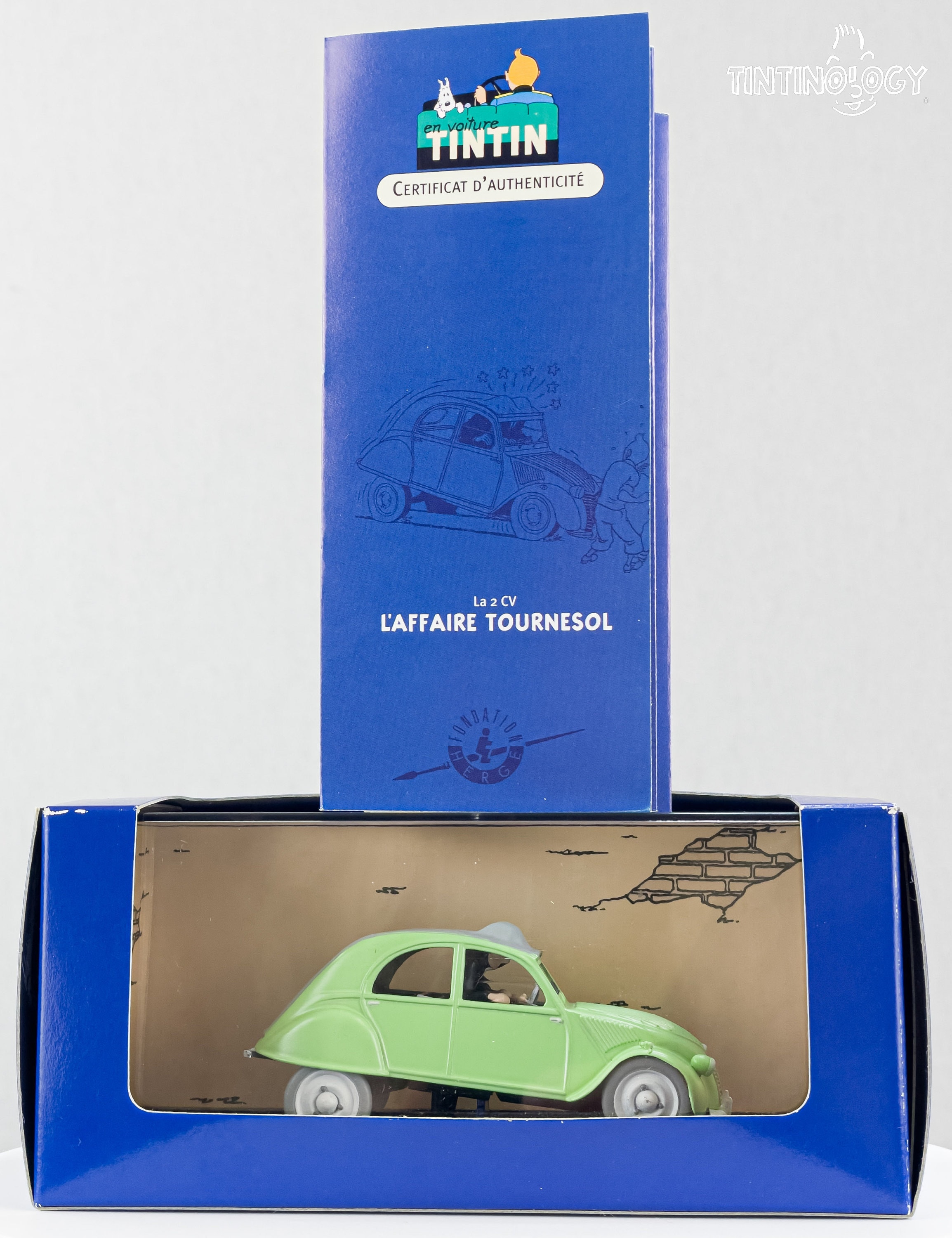 ATLAS TINTIN Car # 6 Citroen 2CV - Calculus Affair Herge Model