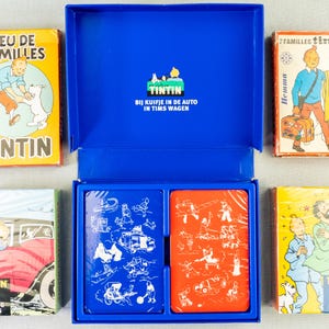 Moulinsart Playing Card Sets: Atlas Set/Family/Cars of Tintin + Vintage Sets BUY INDIVIDUALLY