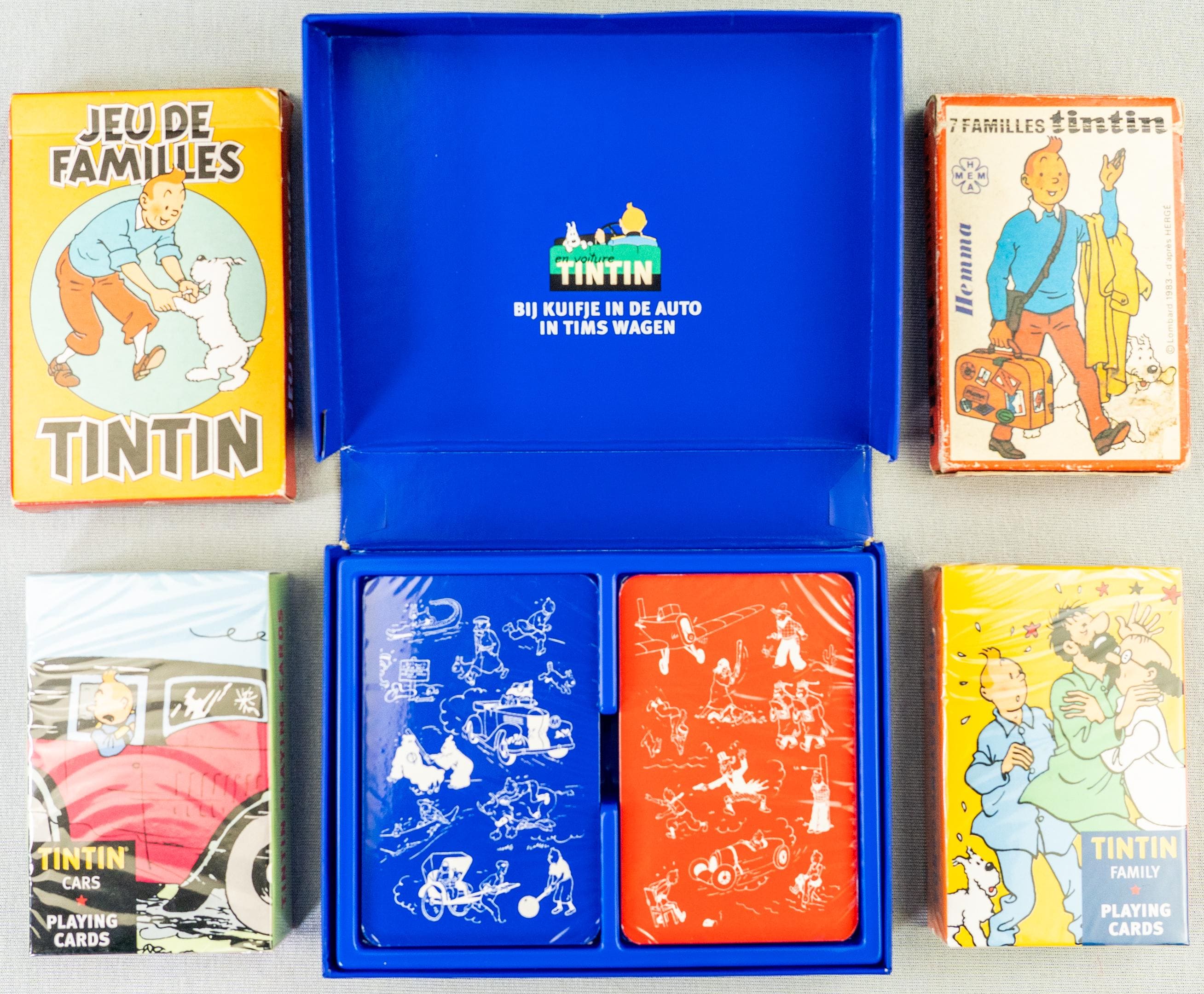 Moulinsart Playing Card Sets: Atlas Set/family/cars of Tintin +