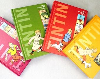 Tintin 3 in 1 Little Brown Books: 2009 Volumes 1-4 UK Hardback Editions