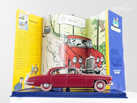 Atlas Tintin Car # 40 Jaguar MK X - Black Island Herge Model