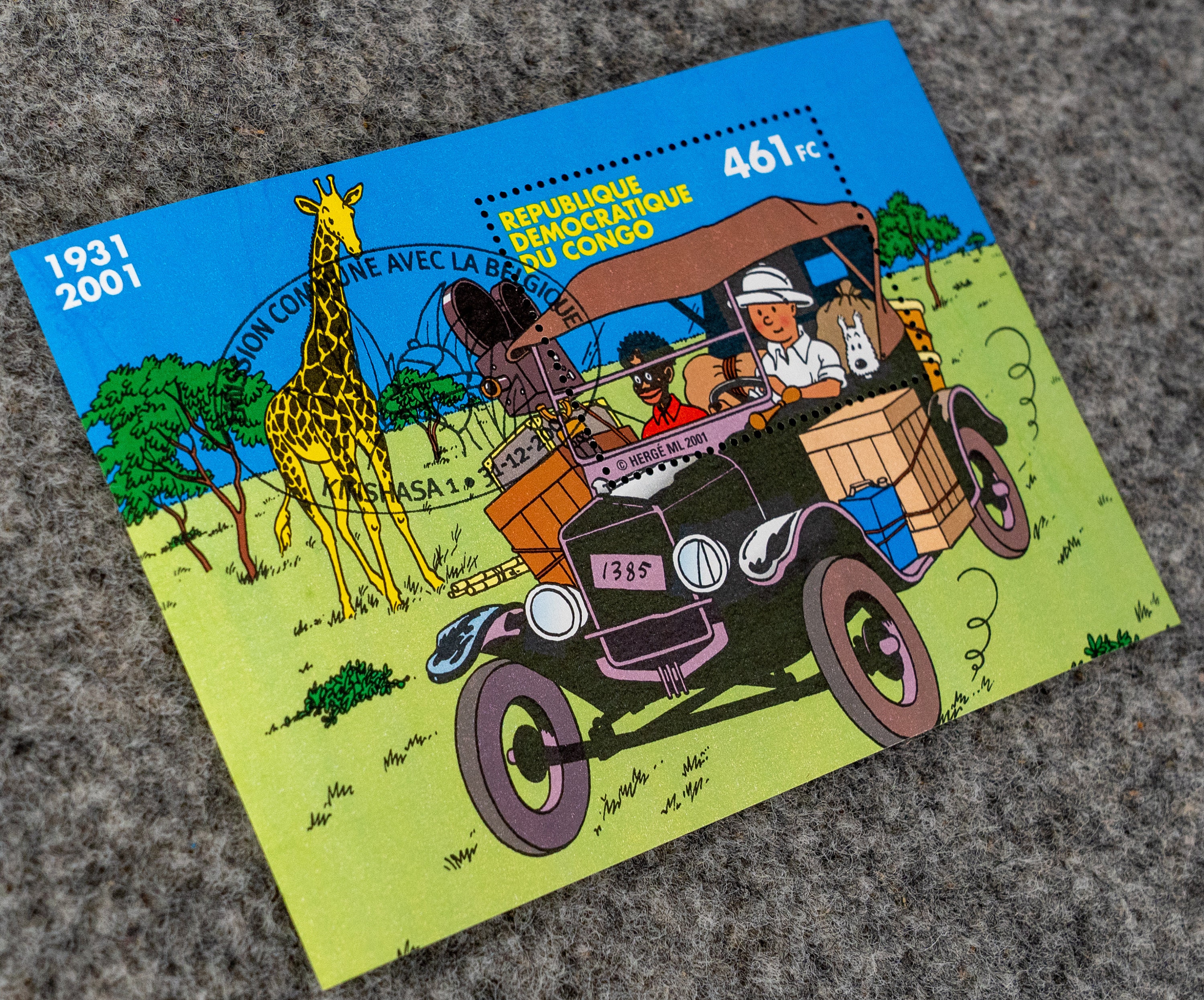 Tintin HERGÉ生誕100年記念切手 ベルギー タンタン Tintin HERGÉ生誕100年記念切手 ベルギー タンタン