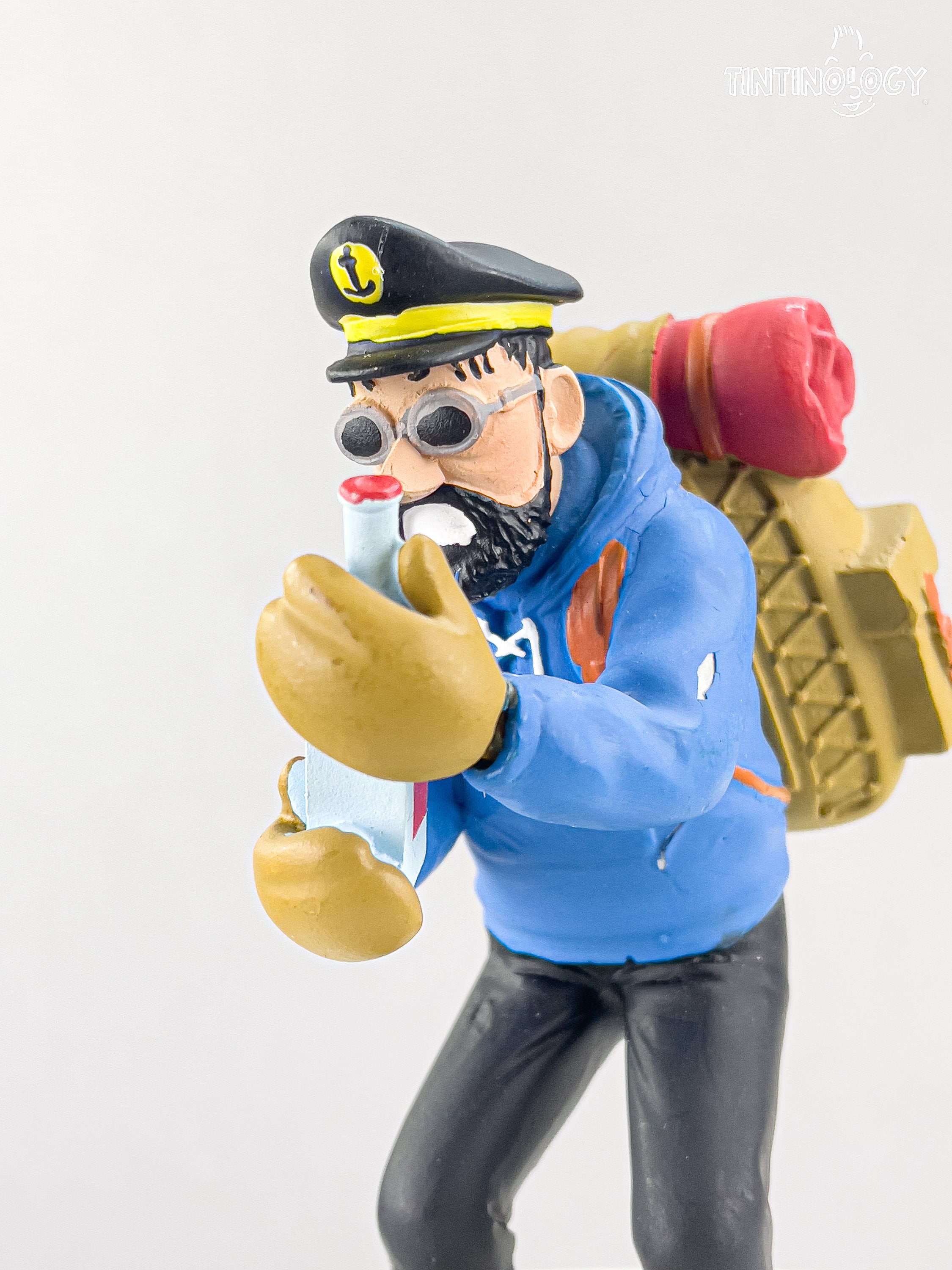 FIGURINE PVC HEIMO Pib Kuifje Herge Porte Clé Tintin Haddock Perroquet