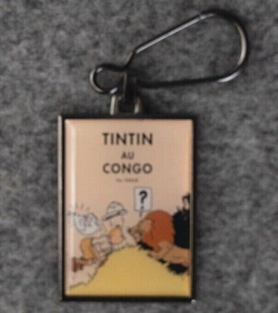 ML Moulinsart Tintin Metal Book Title Cover Keyri… - image 5