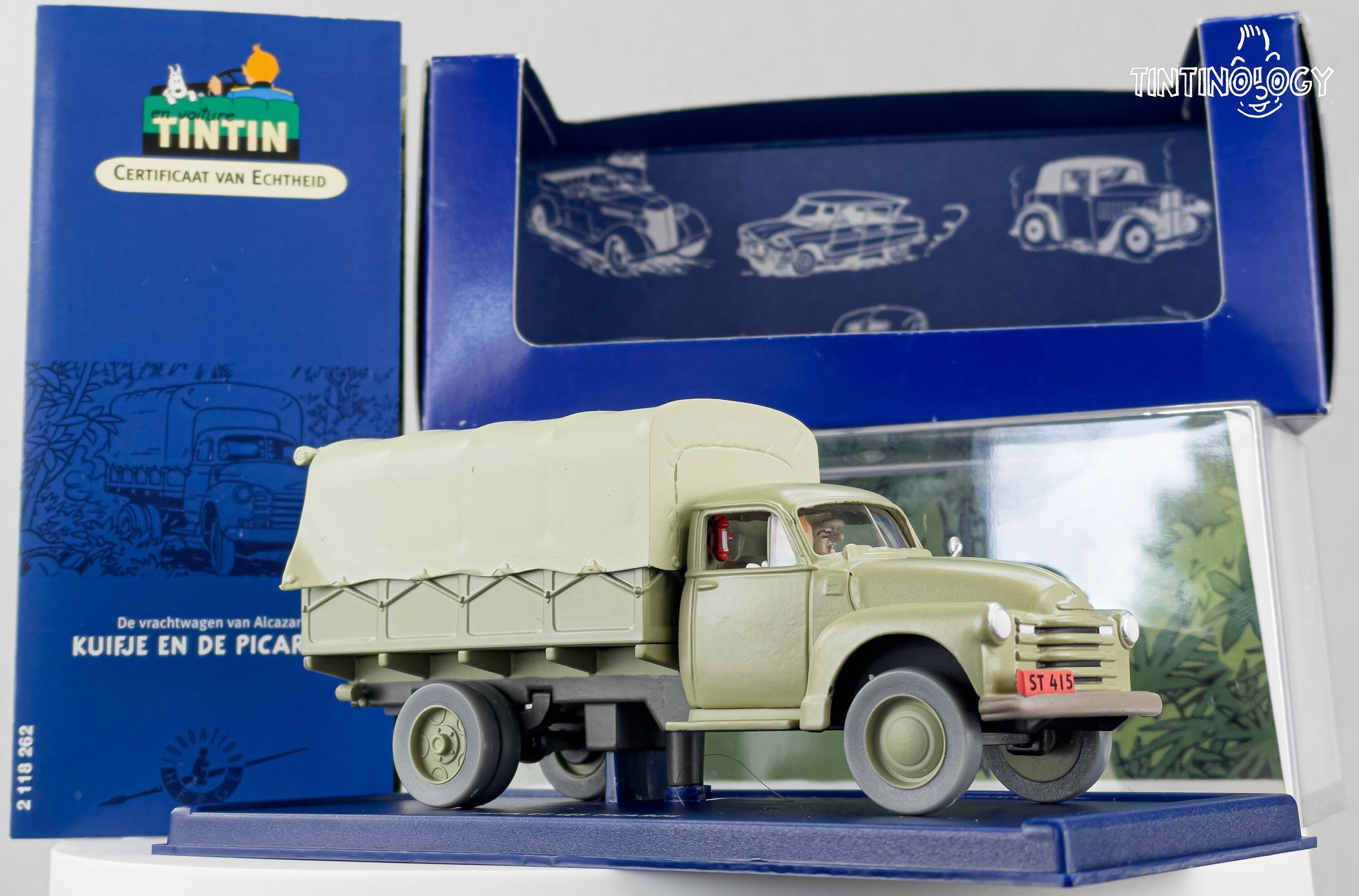 ATLAS TINTIN CAR # 62 Alcazar's Chevrolet Army Truck - Tintin and