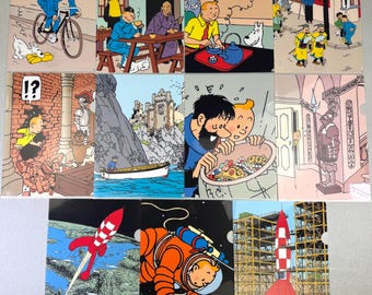 Set x11 Moulinsart Tintin A4 Plastic Sleeves BUY INDIVIDUALLY Herge