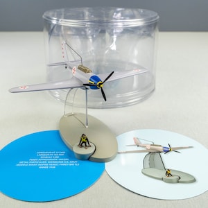 MOULINSART TINTIN PLANE 29555 American Fighter: Jo Zette & Jocko Model Avion #35