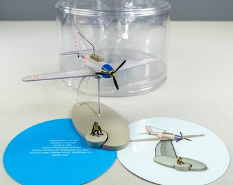 MOULINSART TINTIN PLANE 29555 American Fighter: Jo Zette & Jocko Model Avion #35