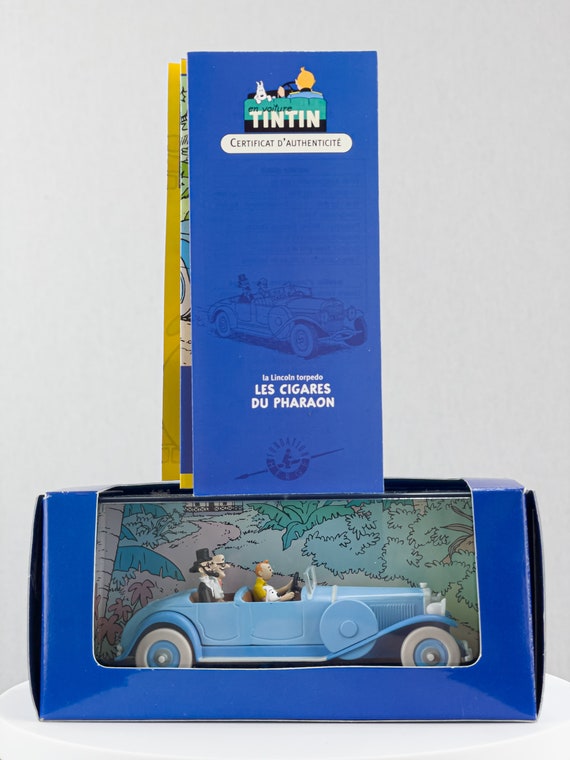 ATLAS TINTIN CAR # 5 Lincoln Torpedo - Cigars Pharaoh Herge Model
