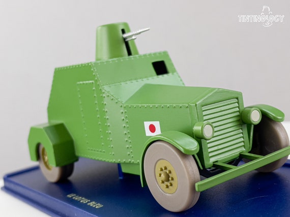 Tintin Le Lotus Bleu L'Automitrailleuse Blindée Édition Atlas