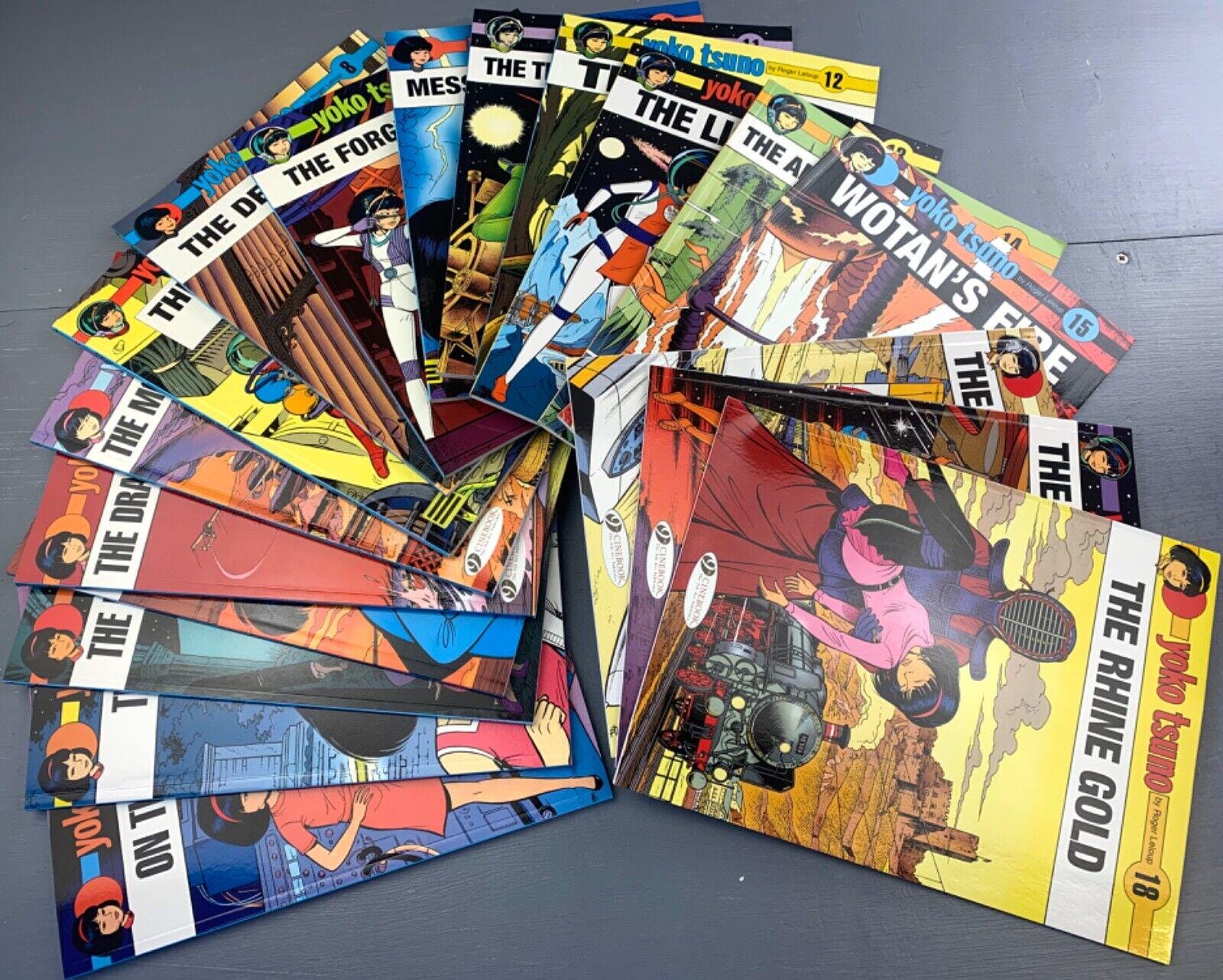 Yoko Tsuno Issues 10 - 18 of Complete Set by R. Leloup: Cinebook PB Editions BUY INDIVIDUALLY