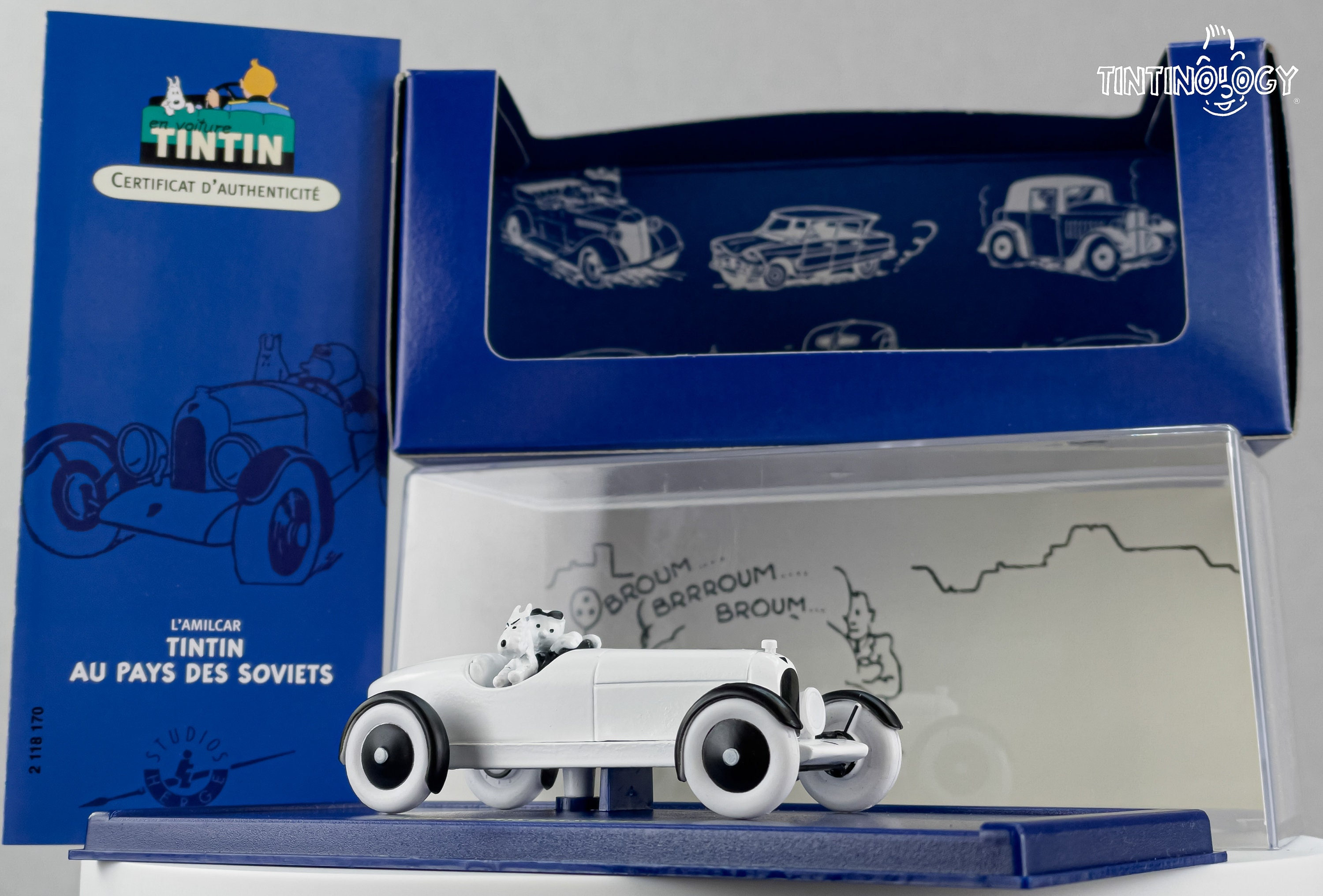 Atlas Tintin Car # 70 the Amilcar - Land of Soviets Herge Model