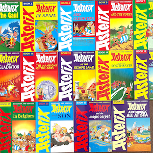Complete set of Vintage 1990&#39;s Asterix Paperback Books #1 - 9 - Hodder UK Editions Buy Individually