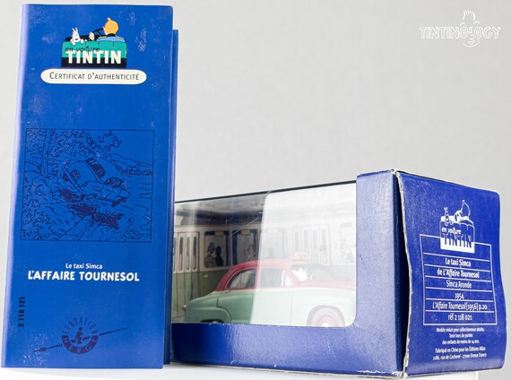 ATLAS TINTIN CAR # 21 Simca Taxi - the Calculus Affair Herge Model