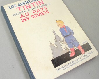 Tintin Au Pays Des Soviets - Rare B&W Facsimile 1st Edition Casterman - 1981 French EO Noire Blanc