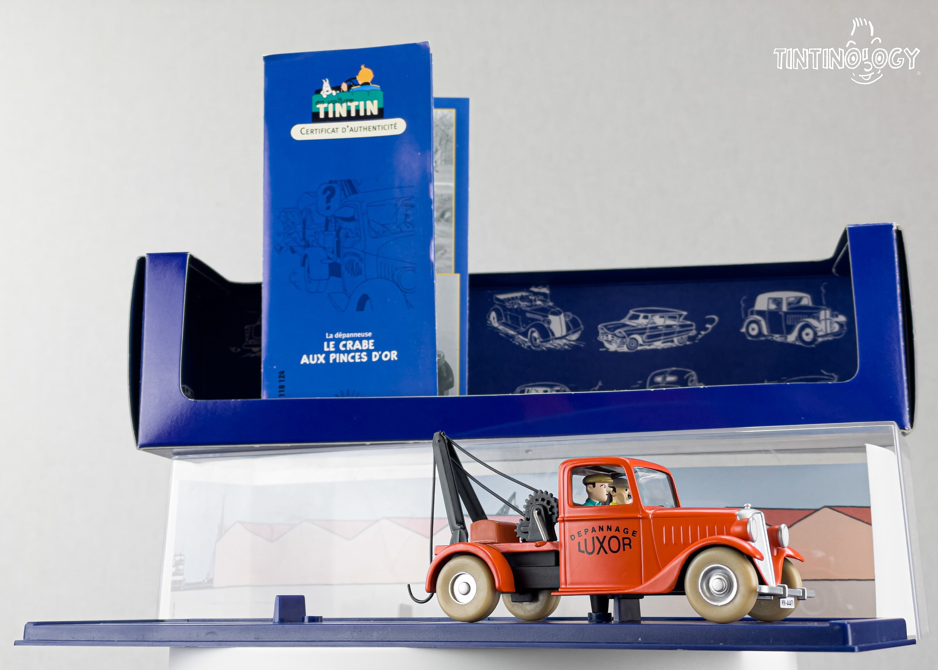 タンタンの冒険 TINTIN ミニカー　レッカー車 ATLAS TINTIN Car # 24 Breakdown Truck Luxor - Crab Golden Claws