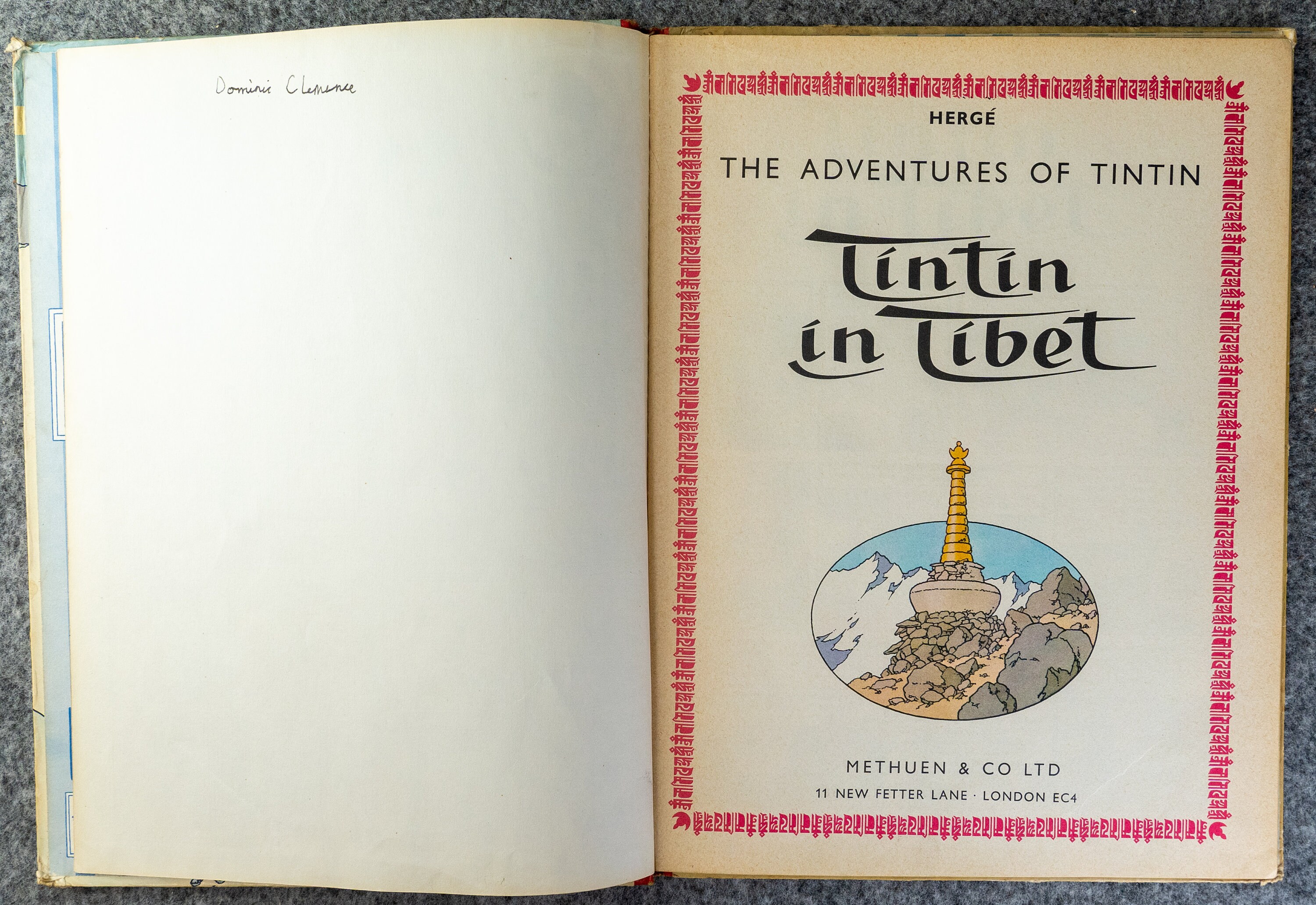 タンタンの冒険 チベットをゆく - メチューエン 1965年 イギリス