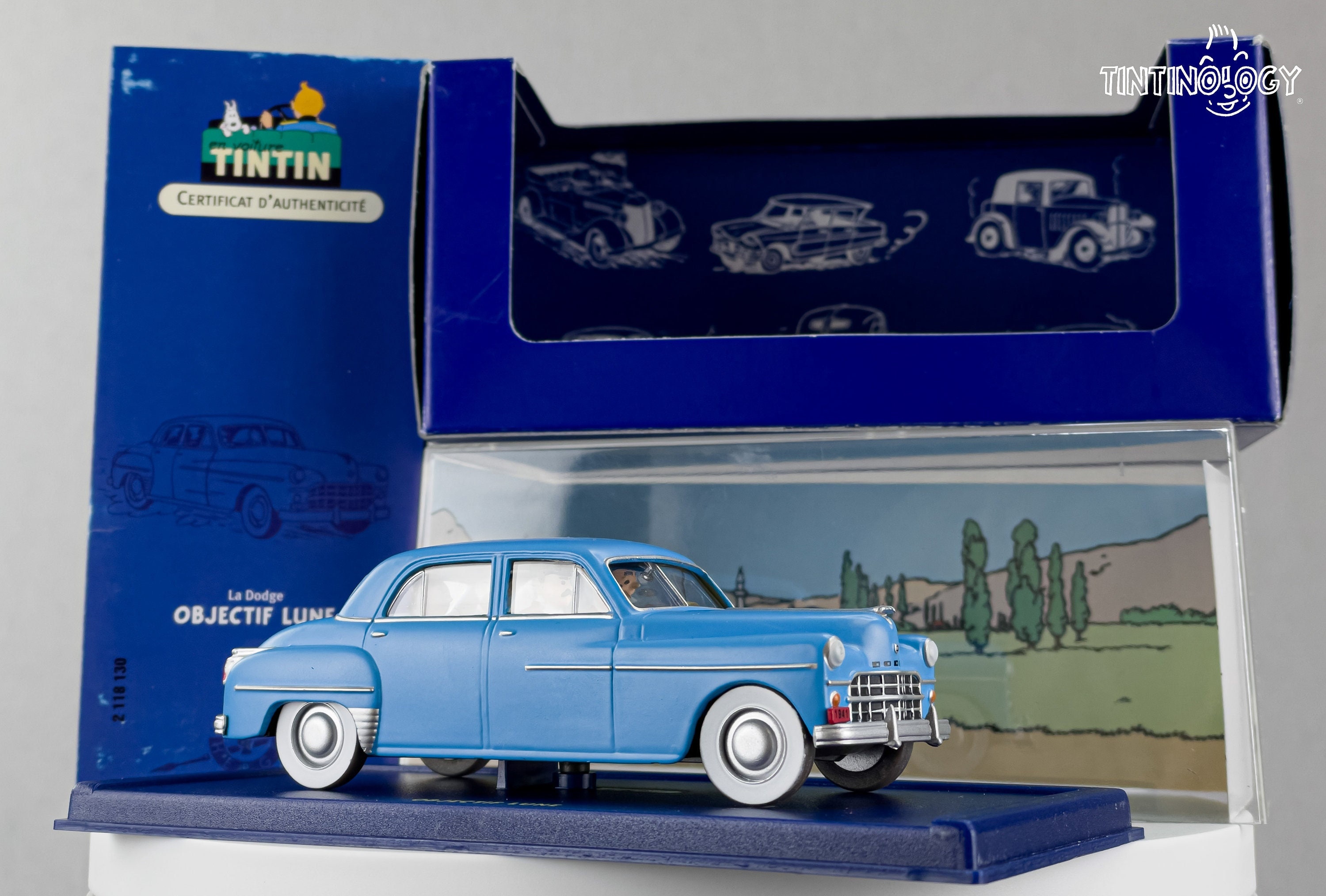 Dodge Coronet Bleue Hachette - Les Voitures De Tintin 1:24, Occasion