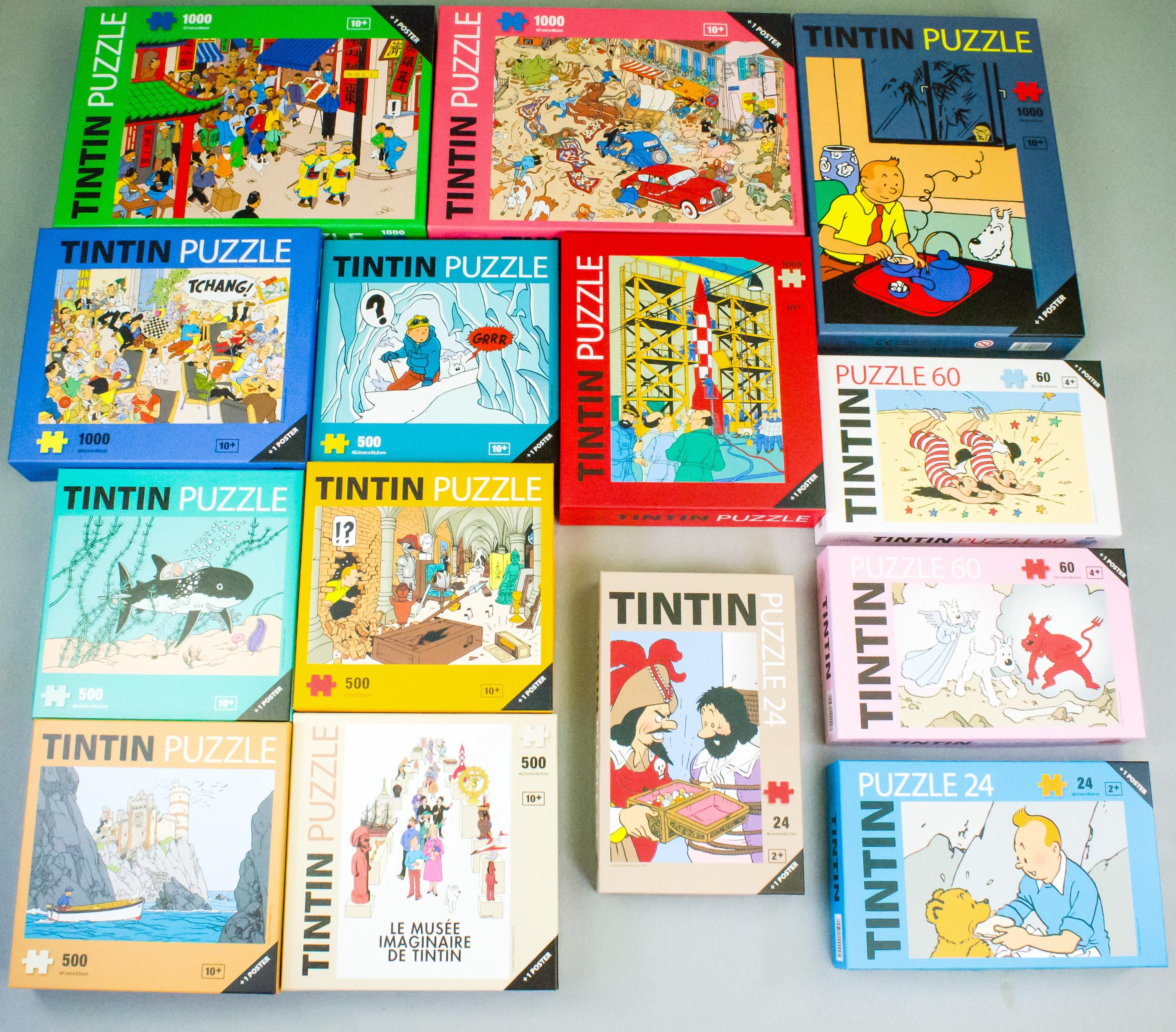 X14 Moulinsart Tintin Jigsaw Puzzles + Posters 24 to 1000 Pcs BUY