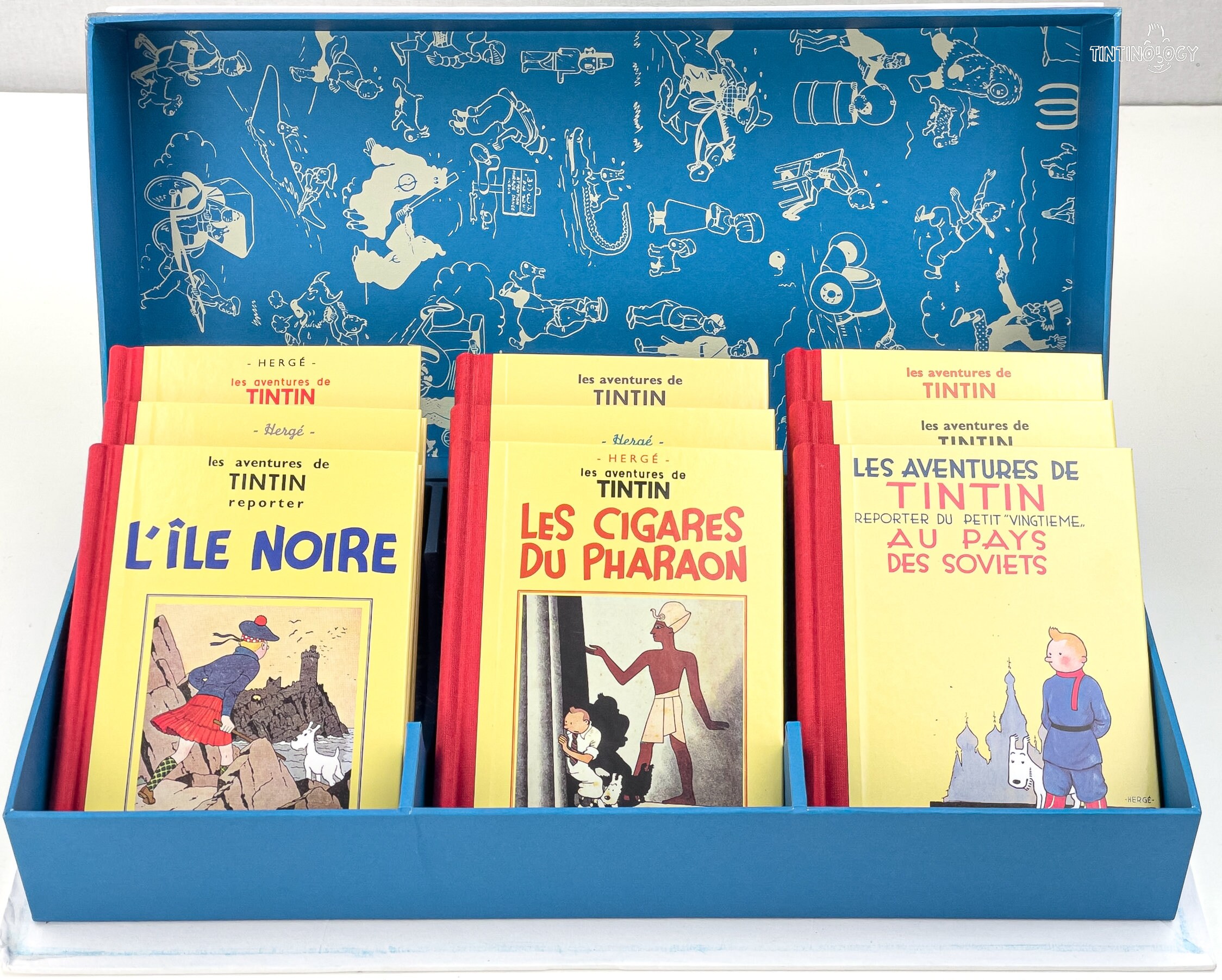 Tintin in Black and White Set of X9 1987 1st Edition Mini