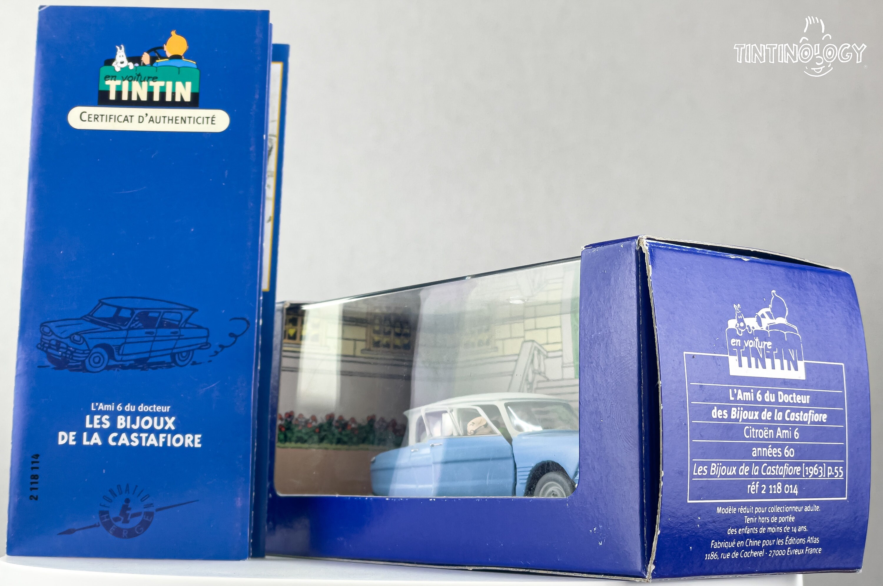 Voiture de collection Tintin, la Lincoln Torpedo du Dr Finney 1/12 (2024
