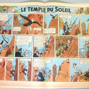 Journal Tintin Issue 35: 1947 Herge Cover Edition Originale Vintage Comic EO image 4