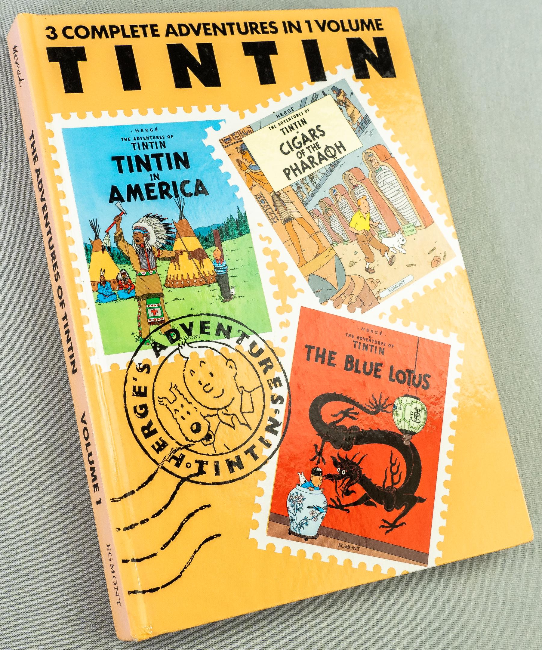 Tintin 3 in 1 Uk Egmont HB Edition Books #1 - 7 2000s BUY