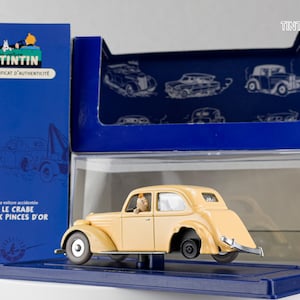 ATLAS TINTIN Car # 23 Broken Car - Crab Golden Claws Herge model Voiture 1/43 Scale