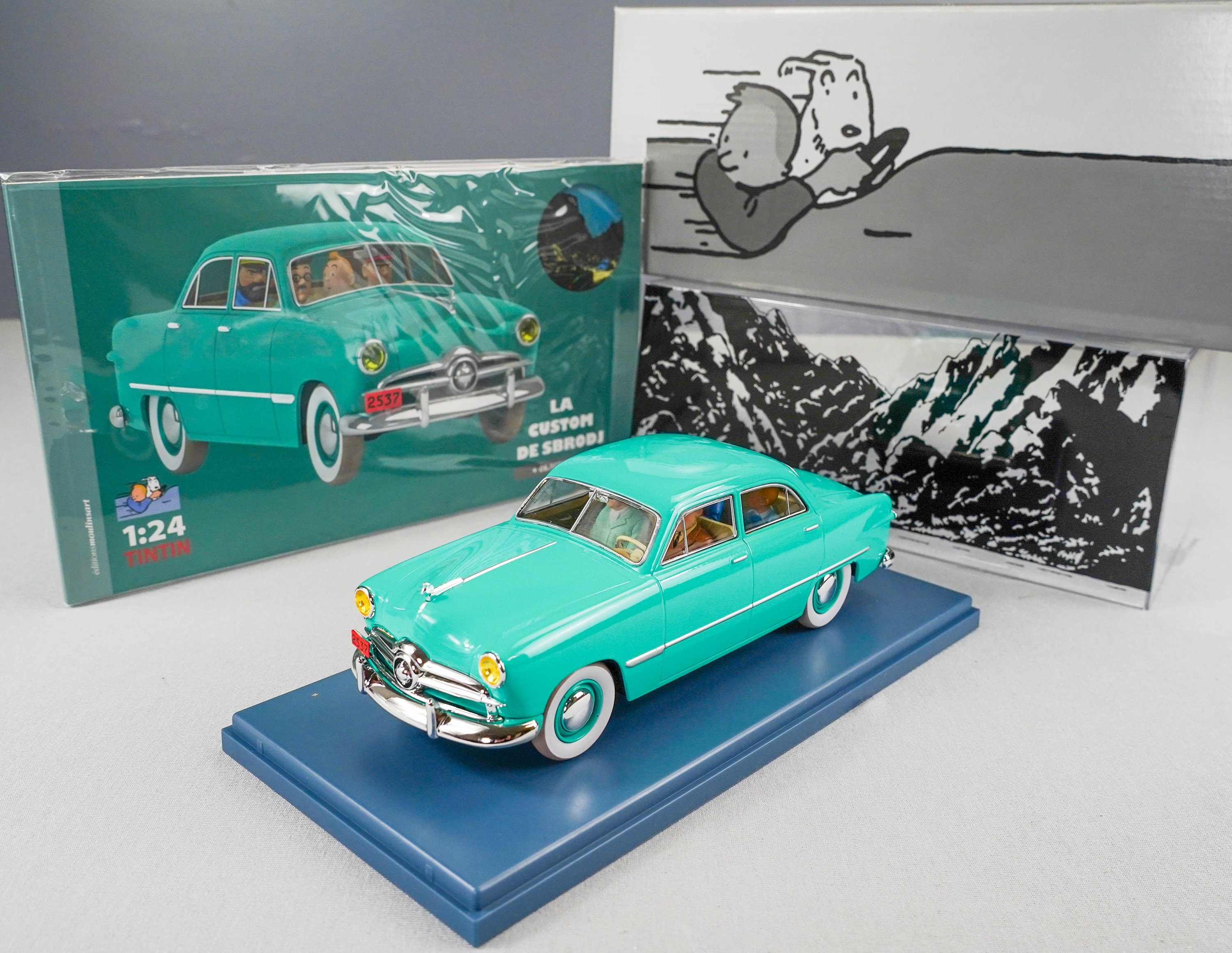 VOITURE TINTIN 1/24 29940 Ford Custom: Destination Moon Hachette