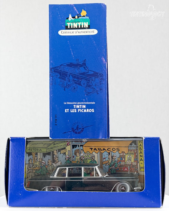 TinTin ミニカー　1/43 Limousine / Picaros ATLAS TINTIN Car # 11 Government Limo - Picaros Herge Model