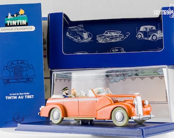 ATLAS TINTIN CAR # 15 Cadillac Fleetwood Delhi Taxi - Tibet Herge model Voiture 1/43 Scale