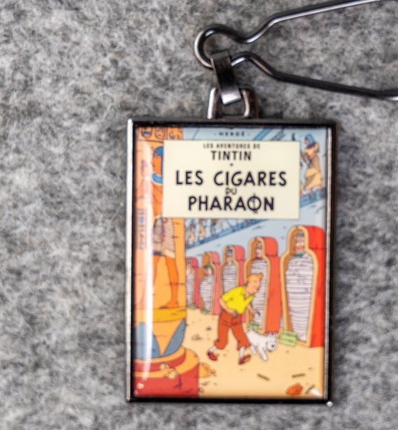 ML Moulinsart Tintin Metal Book Title Cover Keyri… - image 7