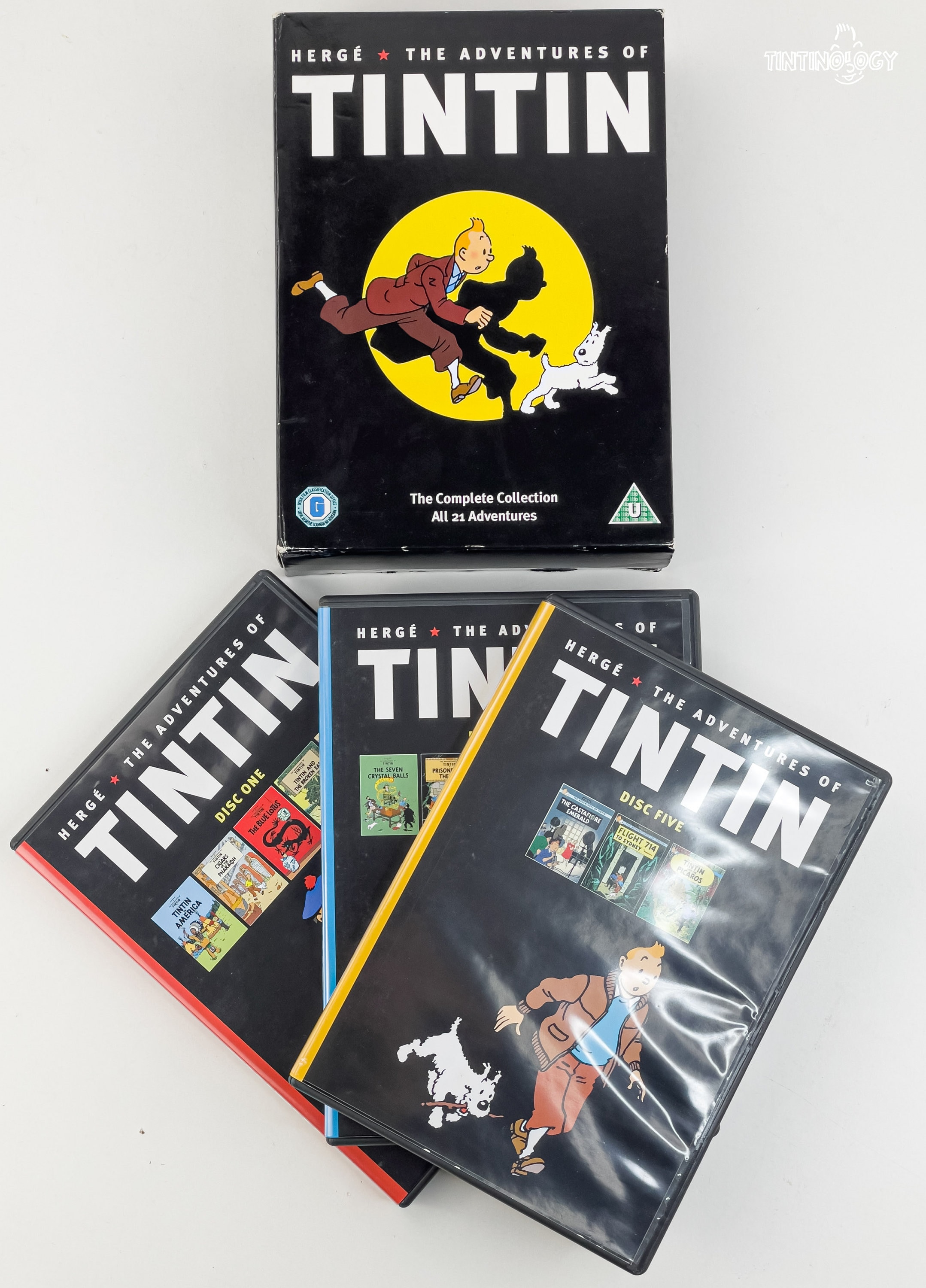 Moulinsart Tintin DVD Sets BUY INDIVIDUALLY Complete Adventures