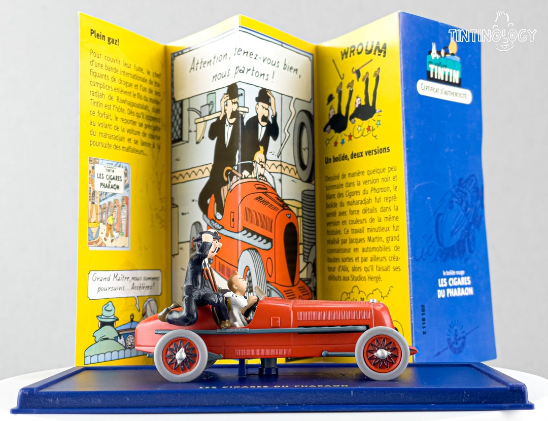 LES VOITURES DE Tintin 1/24ème n° 1 Le bolide rouge de Les cigares du