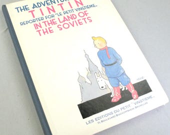 Tintin in Land of the Soviets - Rare Casterman HB 1989 B&W 1st UK Edition