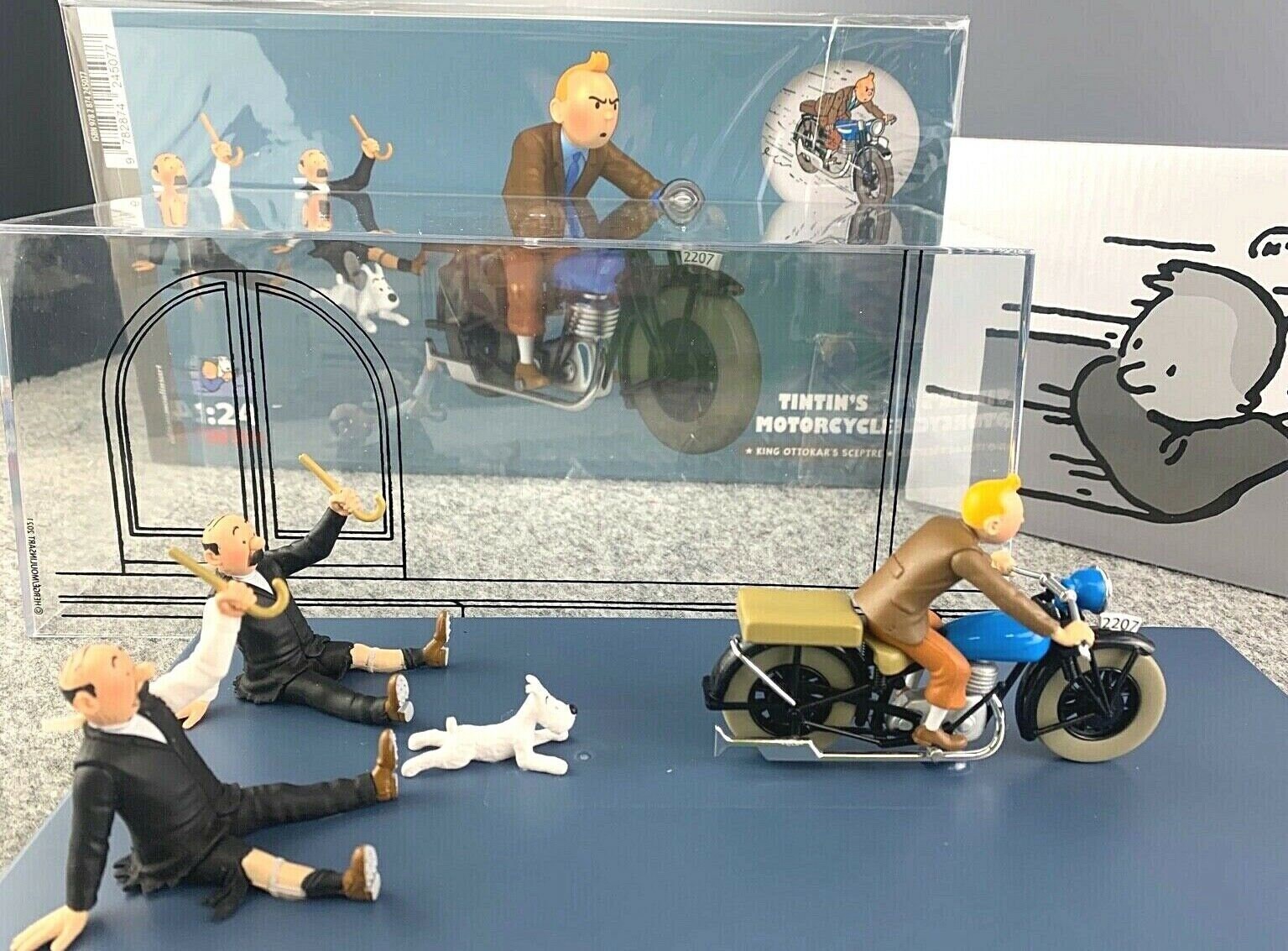 VOITURE TINTIN 1/24 29970 Thomsons & Motorbike: Ottokars