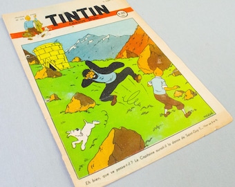 Journal Tintin Issue 23 1947 Herge Cover Edition Originale Vintage Comic EO