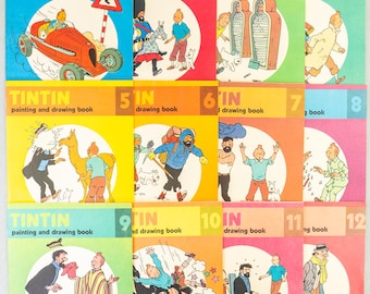 Tintin Painting & Drawing Books Volumes 1-12 Methuen 1977 1st Editions BUY INDIVIDUALLY