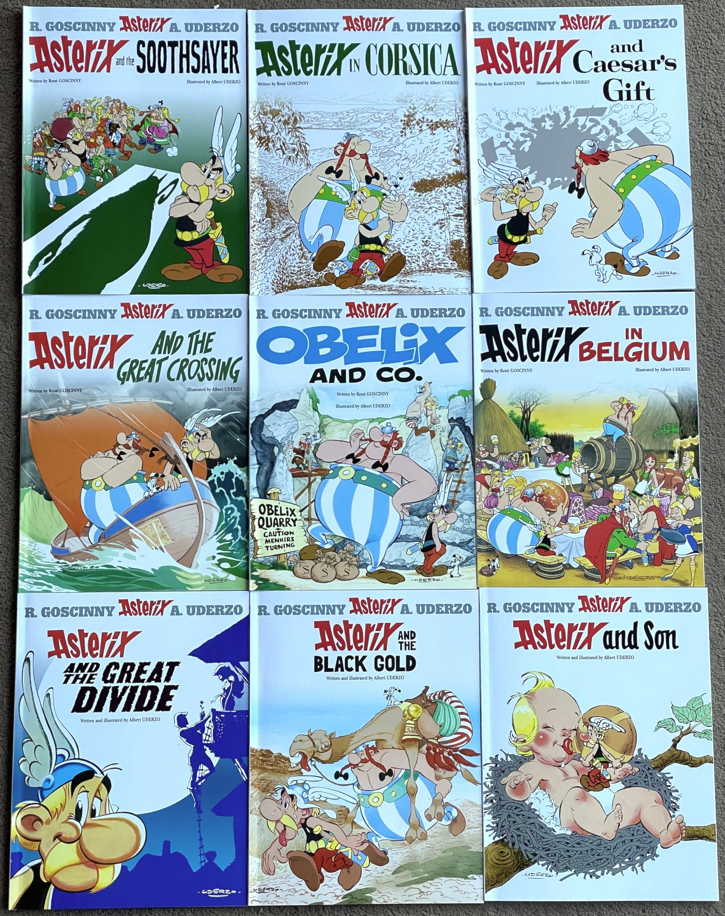 Asterix Paperback Book Set of 40: Titles 19 to 36 Modern 2020's