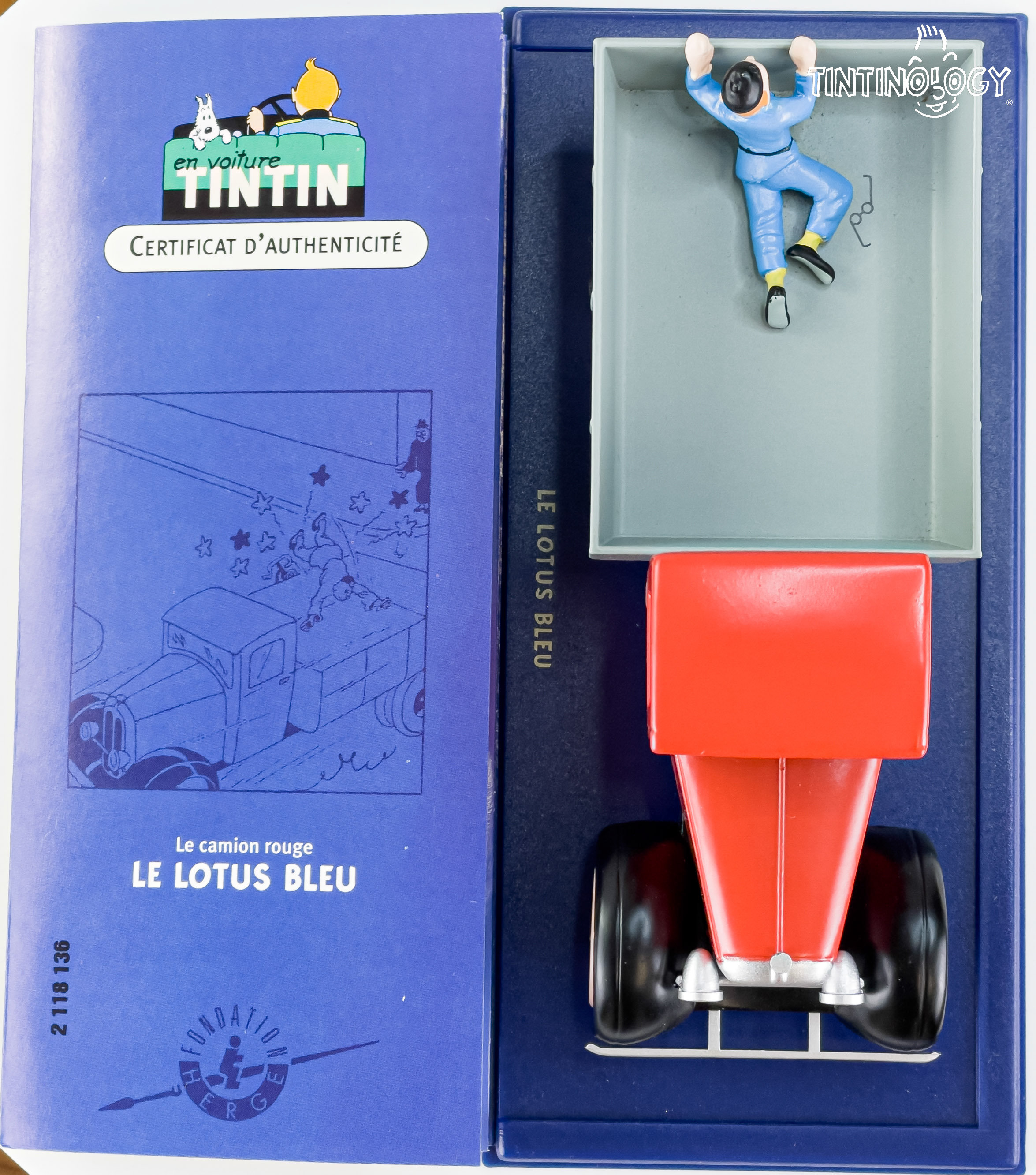 アトラス タンタンカー #36 レッド ミース トラック - ブルー ロータス