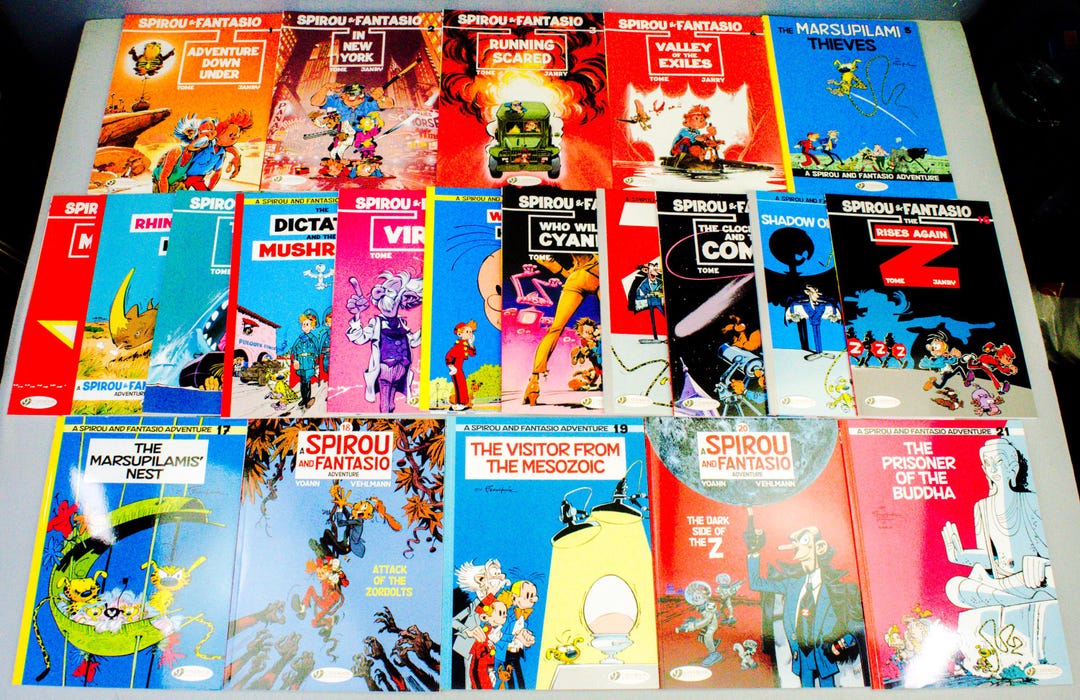 Spirou & Fantasio Volumes 12-23 Comic Books UK Cinebook Paperback